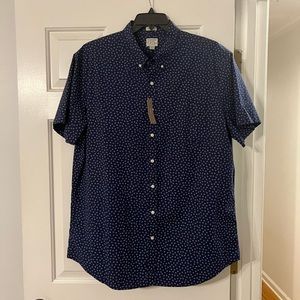 J Crew button down short sleeve shirt
